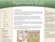 Tablet Screenshot of pisgahfamilyhealth.com